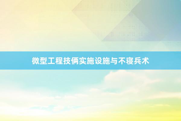 微型工程技俩实施设施与不寝兵术